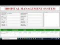 FULL CODE Hospital management system project in python with database Mini project Tkinter