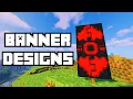 Minecraft Cool Banner Designs - Red Vortex