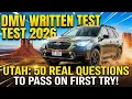 Utah DMV Written Test 2026 Complete Practice Exam Road Signs