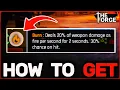 How To Get Weapon With BURN EFFECT in The Forge Roblox