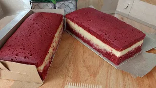 1 Resep Jadi 2 Loyang Best Seller RedVelvet Cheesecake Enak