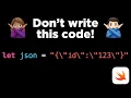 Using a Raw String to write JSON data in Swift