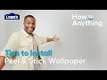 How To Apply Peel and Stick Wallpaper How to Anything