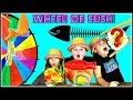 Download Lagu MYSTERY WHEEL OF SUSHI CHALLENGE!  Kids Play Mystery Challenge Game!