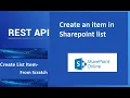 Sharepoint Online - Add an item to sharepoint list using REST API Part 4