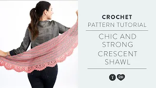 How to CROCHET a Shawl with Scalloped Edging Tutorial by Marly Bird