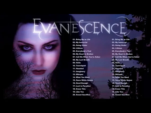 Download MP3 E V A N E S C E N C E Greatest Hits Full Album - Best Songs Of E V A N E S C E N C E Playlist 2021