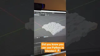 Did you know you can use Python in Blender I didn t