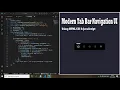 Modern Tab Bar Navigation UI using HTML CSS JavaScript Tab Bar