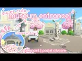 museum entrance makeover ACNH speed-build roundabout apartments observatory