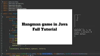Hangman game in Java Tutorial