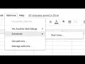 Scheduler - A Google Sheets Add on