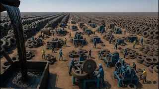 How Waste Tires Become Fuel In A 6 Billion Industry Documentary On Industrial Production Process 