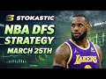 NBA DFS Strategy Wednesday 26 DraftKings FanDuel NBA Lineup Picks