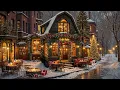 Christmas Ambience at Charming Coffee Shop Vibes 🎄 Relaxing Christmas Jazz Music for Work, Study
