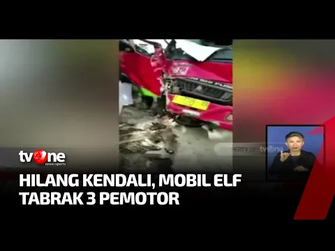 Pecah Ban, Mobil Elf Tabrak 3 Pemotor di Sumedang, 2 Tewas