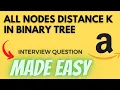 All Nodes Distance K in Binary Tree - Leetcode 863