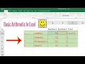 How To Do Basic Math In Excel Add Subtract Multiply Divide