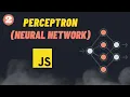 Perceptron in Neural Networks Machine Learning in Javascript