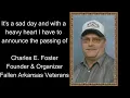 Passing of Charles E Foster