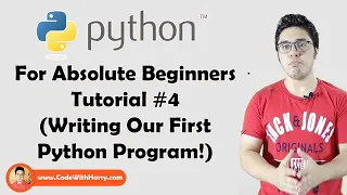 Writing Our First Python Program Python Tutorials For Absolute Beginners In Hindi