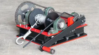 How To Make A Manual Winch Without Welding Homemade Powerful Manual Winch DIY Winch 