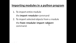 Ch 4 Using Python Libraries Part 2 Importing Modules And Its Objects CBSE Class 12 CS with Python