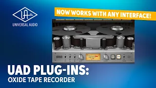Universal Audio UAD Oxide Tape Recorder Plug In Demo 