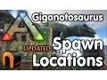 ARK - Giganotosaurus Spawn Points UPDATED