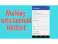 Working With Android Edittext