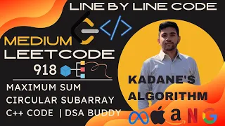 918 Leetcode Maximum Sum Circular Subarray DSA buddy C Leetcode Daily challenge