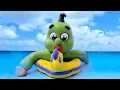Lagu Green Baby - Episode 98 - Beach Time Care - Stop Motion Cartoon For Kids