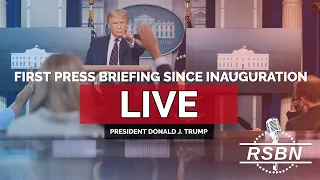 LIVE REPLAY: President Donald J. Trump Holds First Press Briefing Since Inauguration - 1/21/25