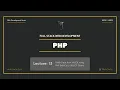 Lecture 13 - Fetch Data from MySQL using PHP MySQLi SELECT Query Explained