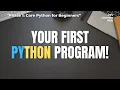 Python for Beginners - Lesson 2 Hello World Print Statement Dev Journey Hub