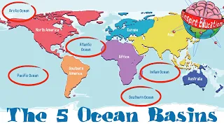 the 5 oceans of the world