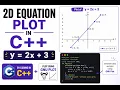 2D Equation Plot in C using GNU Plot