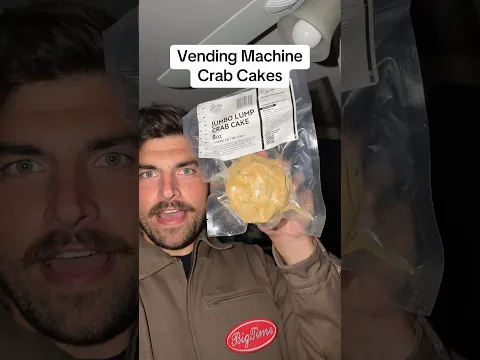 Vending machine crab cakes #airfryer