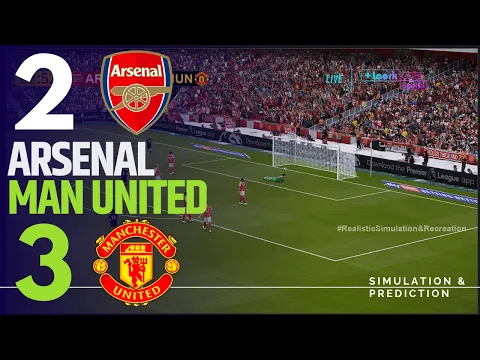 Video Thumbnail: ARSENAL 2 vs. 3 MANCHESTER UNITED || PREMIER LEAGUE 25-26 || Match Highlights  Simulation/Recreation