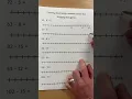 Counting back using a marked number line