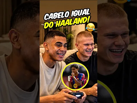 COMO OS JOGADORES FICARIAM COM O NOVO CABELO DO HAALAND😂