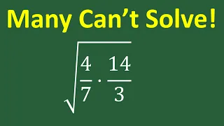 This Square Root Problem Looks Harder Than It Is — Can You Solve It?
