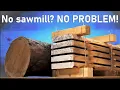 Band Saw Lumber- Sawing Firewood into Usable Boards
