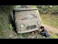 Lagu Full video: Girl restores old, broken car, repairing it to perfection.