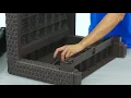 Pt2 How to Assemble 5-PC Wicker Patio Conversation Set w 3 Seater Sofa - Coffee Table Assembly