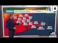 Weather forecast Warm and mostly sunny