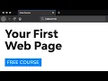 Day 1 Your First Webpage 30 Days to Learn HTML CSS
