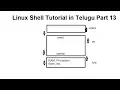 What is Linux Shell in Telugu Part 9 Linux Tutorial for beginners