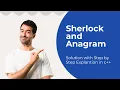 sherlock and anagrams hackerrank solution Hackerank Solution in c
