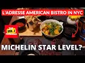 Dining at L Adresse American Bistro Bryant Park New York City this restaurant deserves Michelin Star